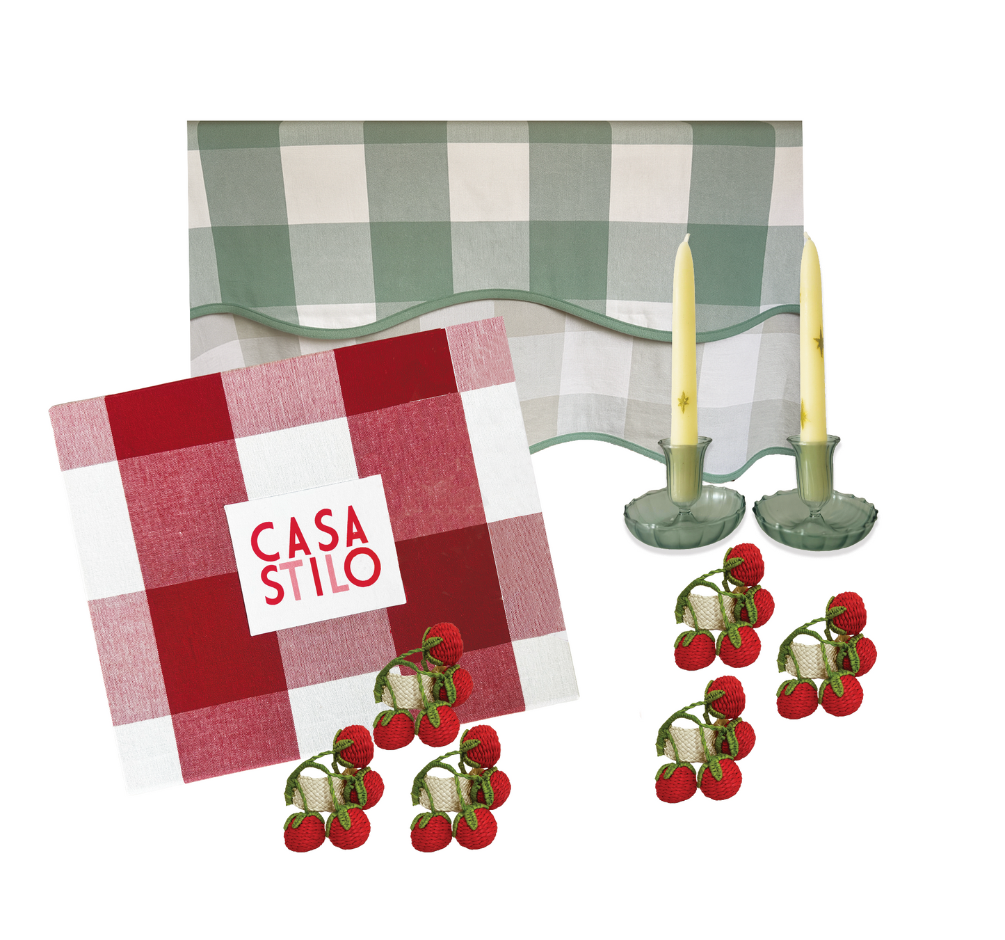 Il Giardino Holiday Box Set in Green- Set of 6