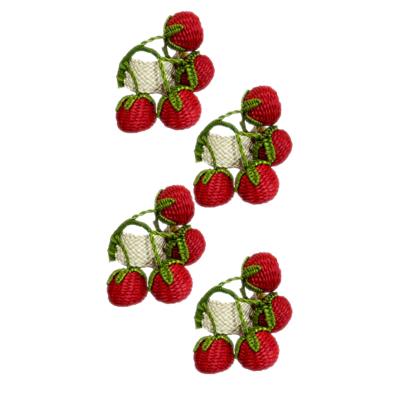 Red tomato napkin rings