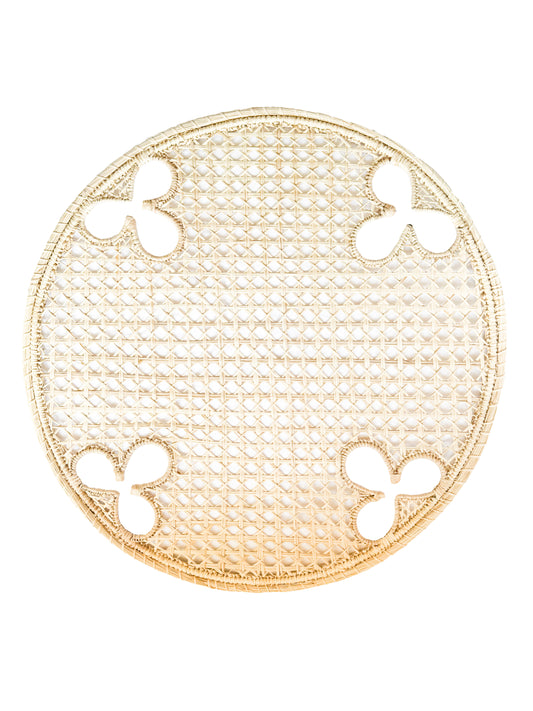 Olive Motif Iraca Charger