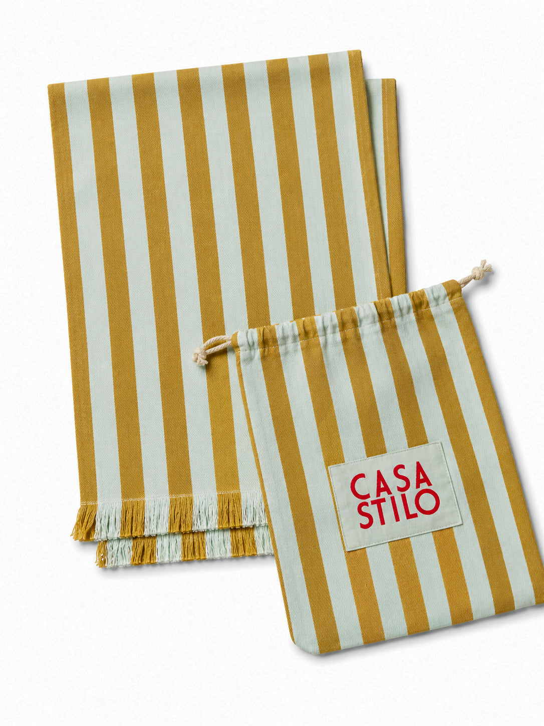 Lido Stripe Table Runner in Sole
