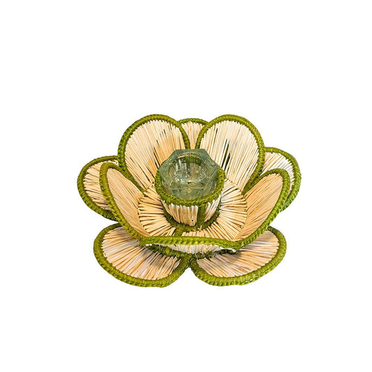Flora Candle Holder in Green - Casa Stilo