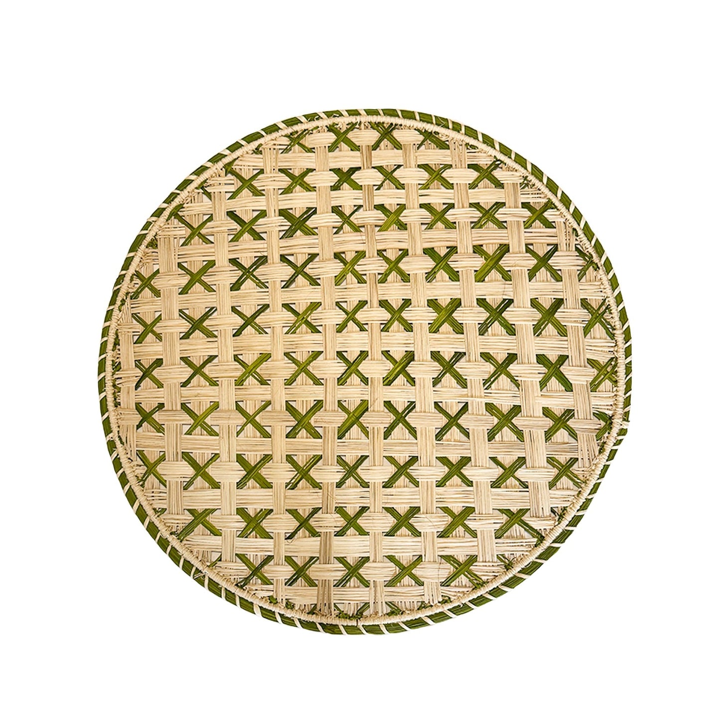 Handwoven Lido Verde Charger - Casa Stilo