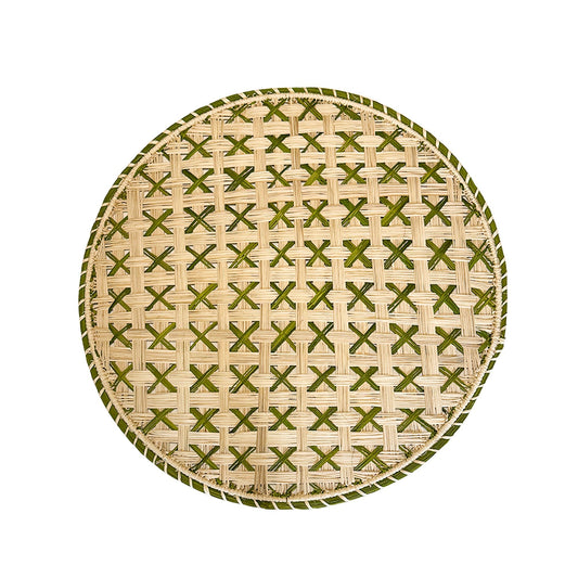 Handwoven Lido Verde Charger - Casa Stilo