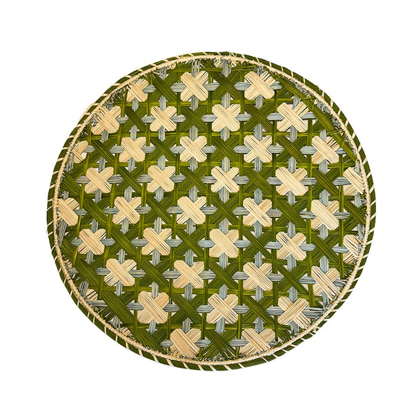 Handwoven Lido Verde Charger - Casa Stilo