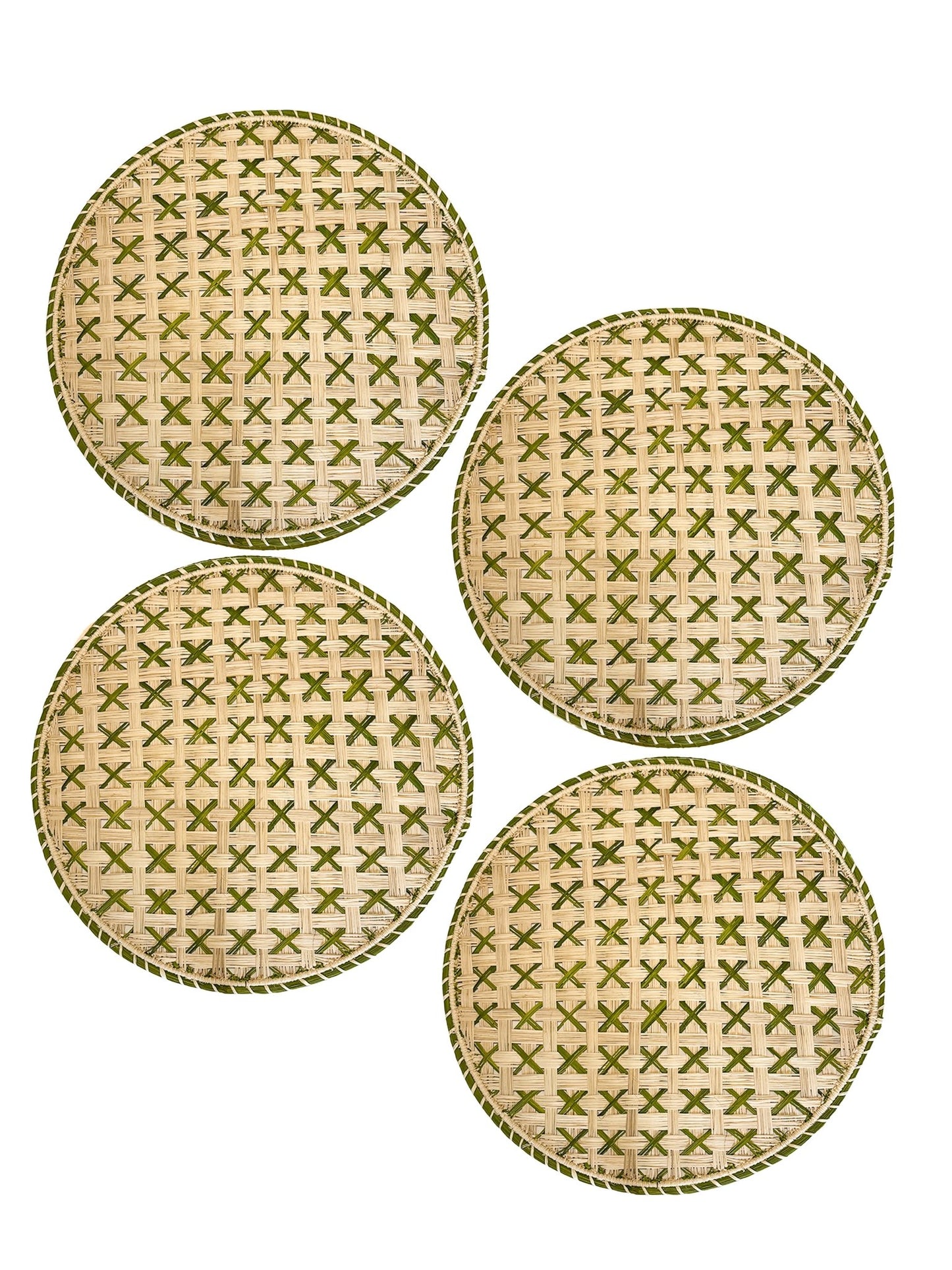 Handwoven Lido Verde Charger - Casa Stilo