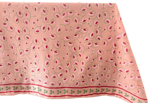 La Leccia Tablecloth in Dark Pink - Casa Stilo