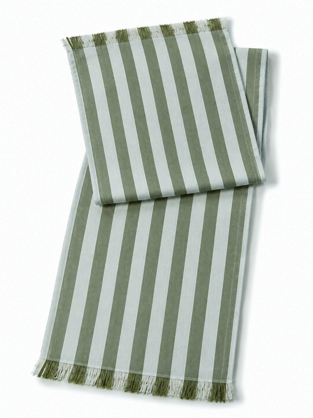 Lido Stripe Table Runner in Oliva - Casa Stilo