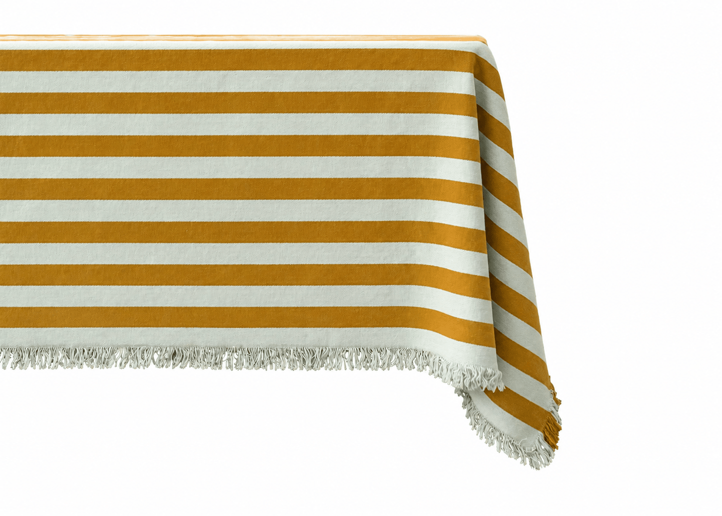 Lido Stripe Tablecloth in Sole - Casa Stilo