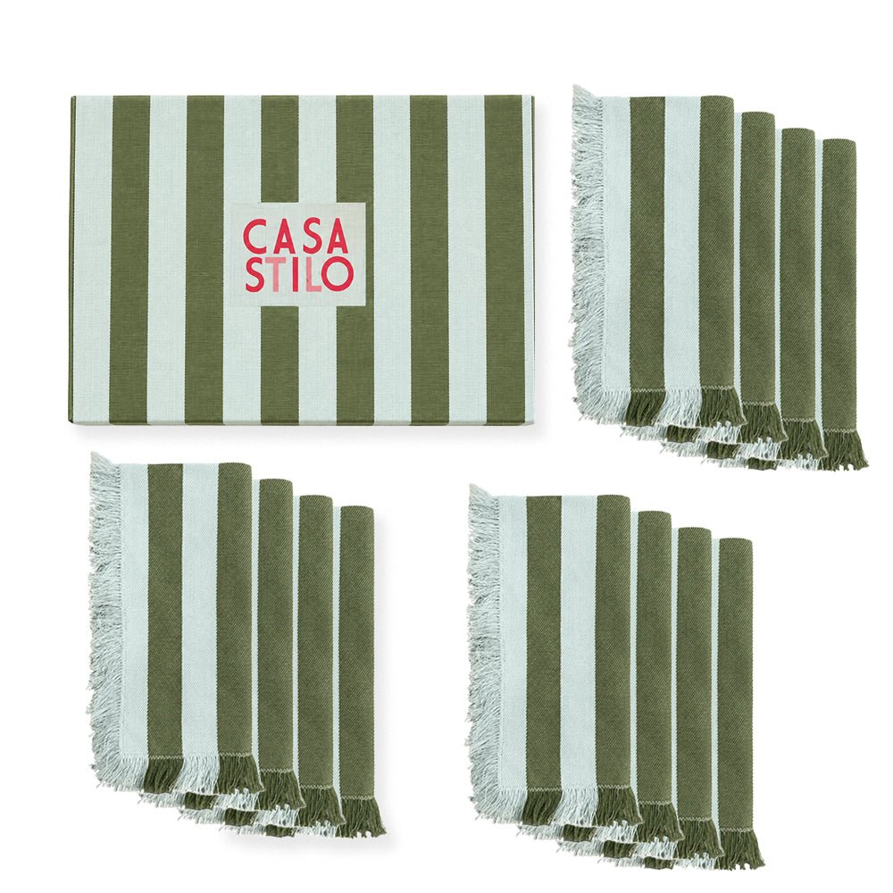 Oliva Gift Box | The Twelve Napkin Set - Casa Stilo