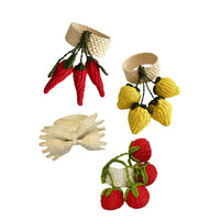 Set of 4 Giardino Napkin Ring Set