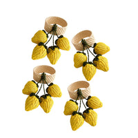 Set of 4 Limone Napkin Rings