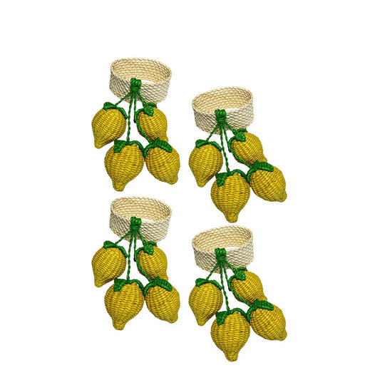 Set of 4 Limone Napkin Rings - Casa Stilo
